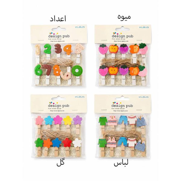 گیره چوبی فانتزی 51155